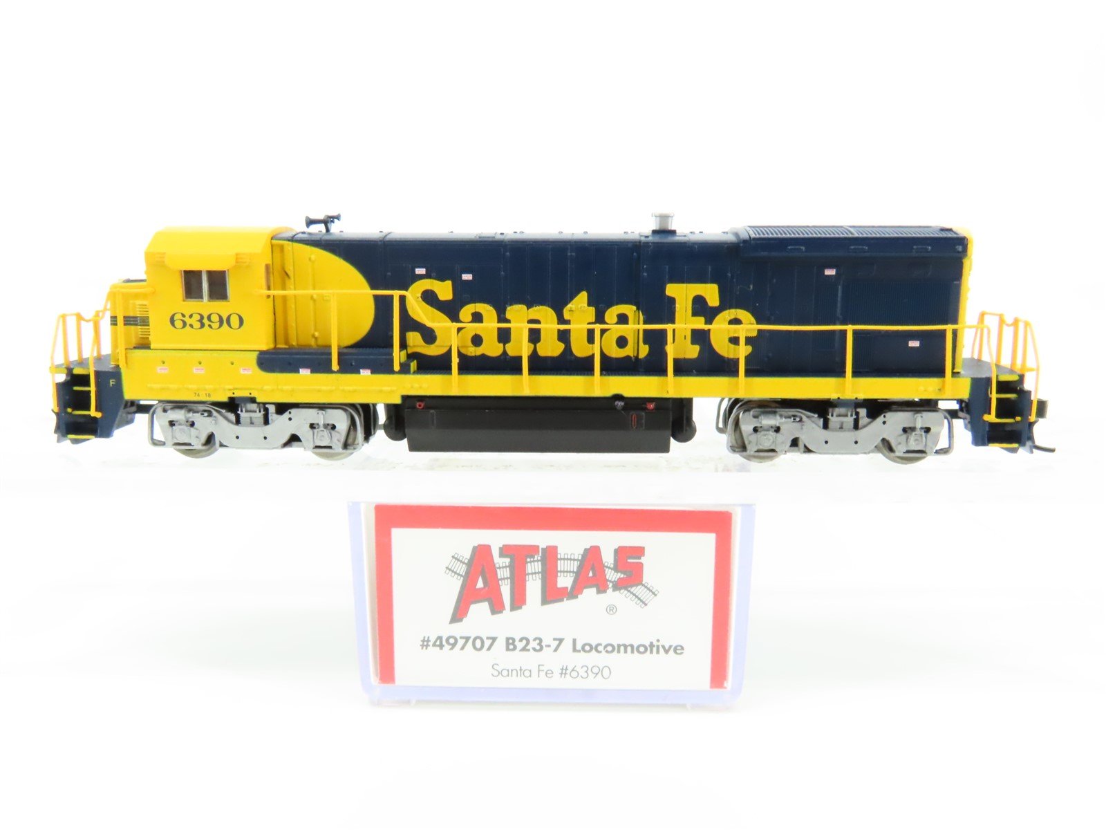 N Scale Atlas 49707 ATSF Santa Fe B23-7 Diesel Locomotive #6390