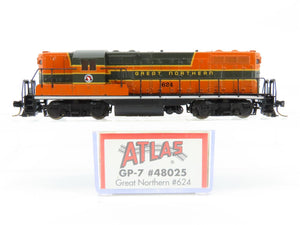 N Scale Atlas 48025 GN Great Northern GP7 Diesel Locomotive #624