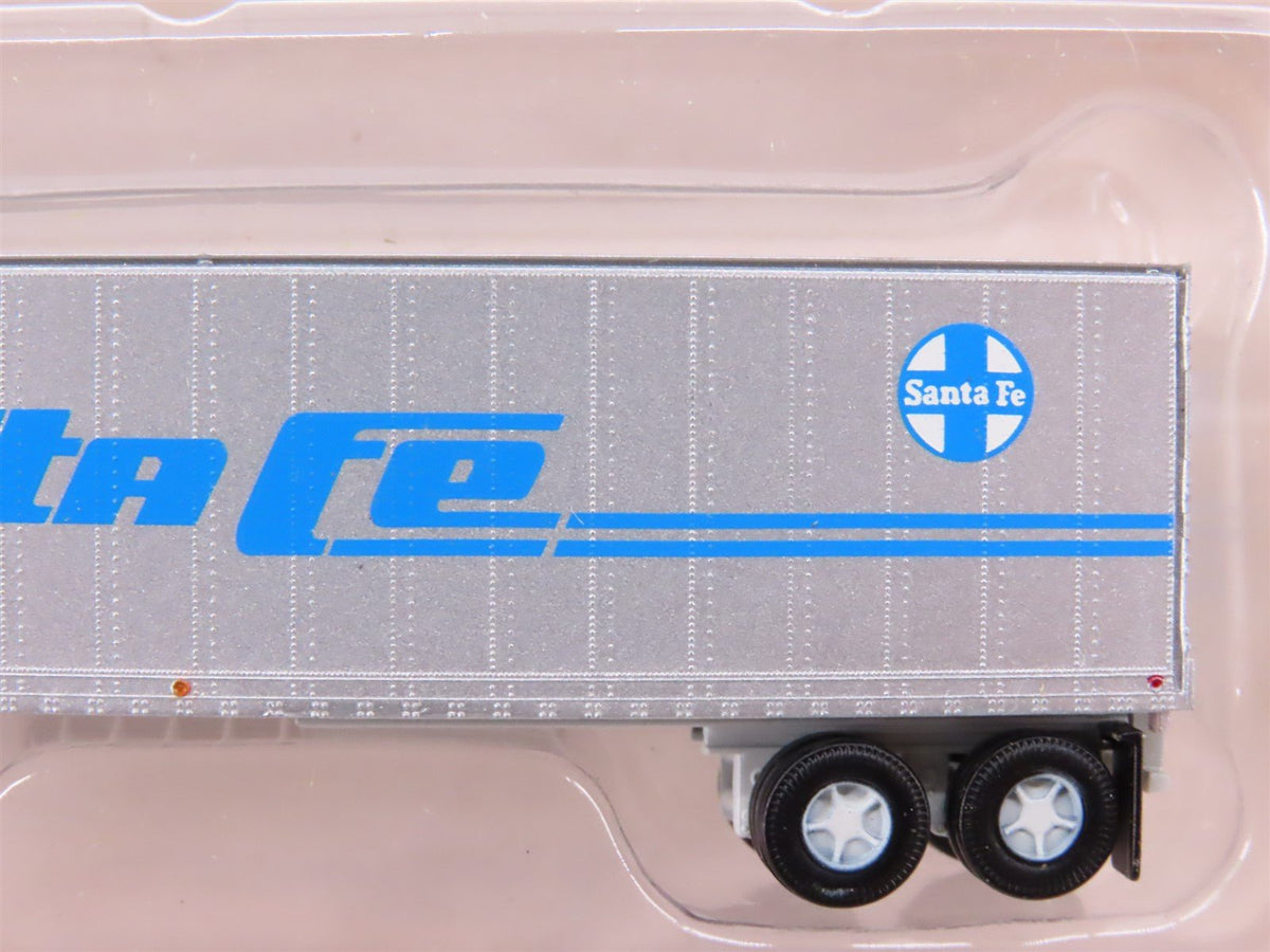 N Scale Athearn 14207 ATSF Santa Fe 2 40&#39; Z-Van Trailers #206772 &amp; #206474