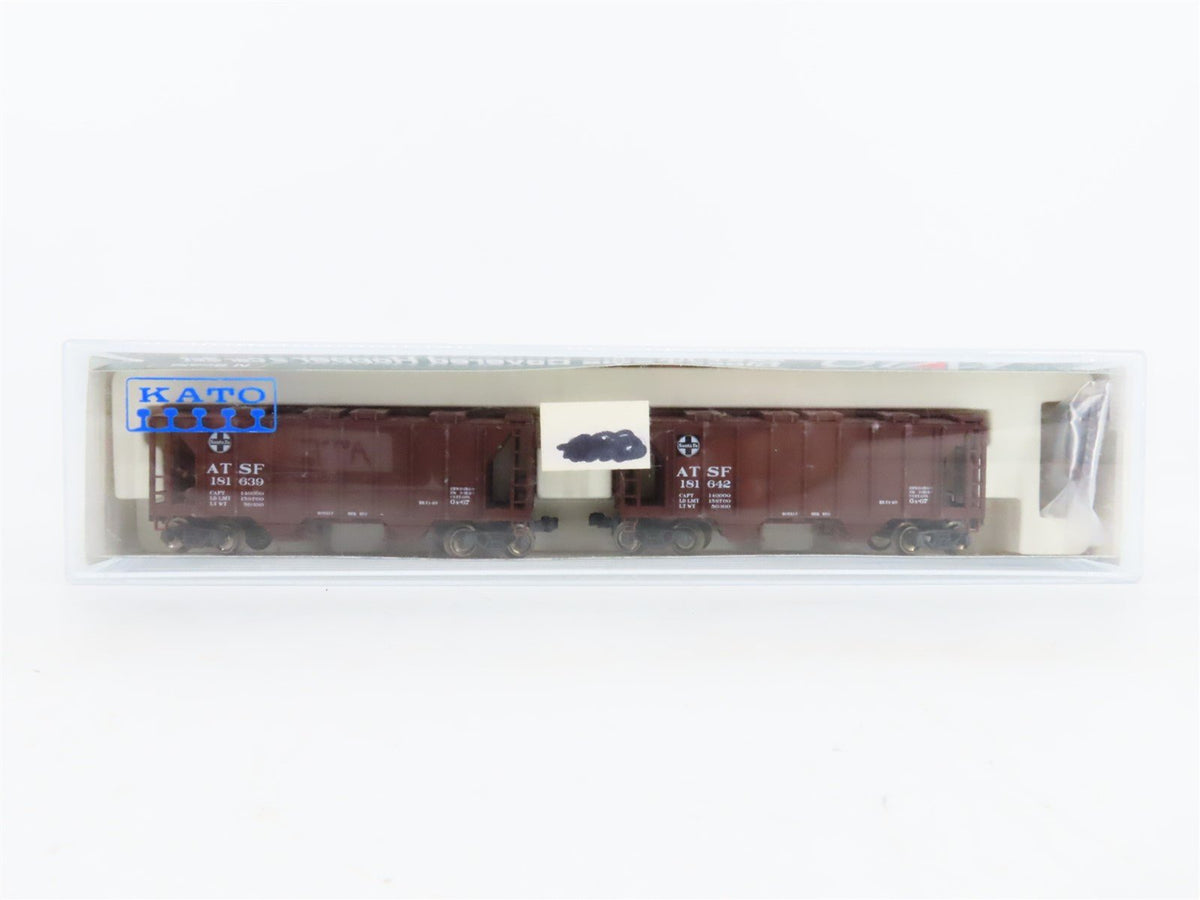 N KATO 186-0103 ATSF Santa Fe 2-Bay Covered Hoppers #181639 &amp; #181642 - Set of 2