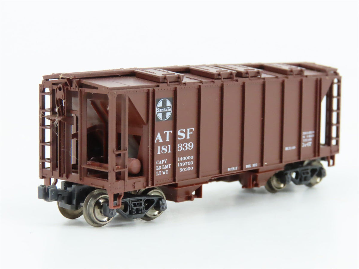 N KATO 186-0103 ATSF Santa Fe 2-Bay Covered Hoppers #181639 &amp; #181642 - Set of 2