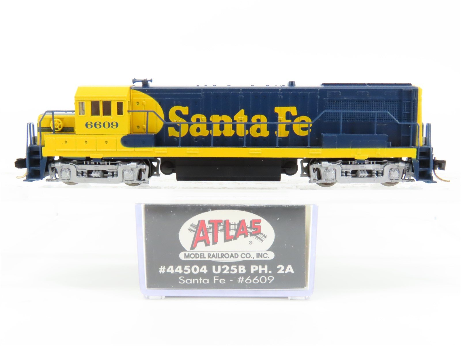 N Scale Atlas 44504 ATSF Santa Fe U25B Diesel Locomotive #6609