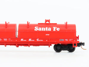 N Scale Red Caboose RN-17689-9 ATSF Santa Fe Railroad Coil Car #91929