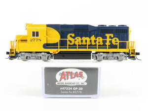 N Scale Atlas 47524 ATSF Santa Fe GP30 Diesel Locomotive #2778