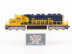 N Scale KATO 176-2006 ATSF Santa Fe SD40 Diesel Locomotive #5014