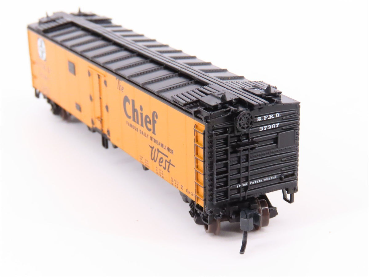 N Scale Athearn 11571 SFRD Santa Fe Railroad Chief 50&#39; Ice Bunker Reefer #37367