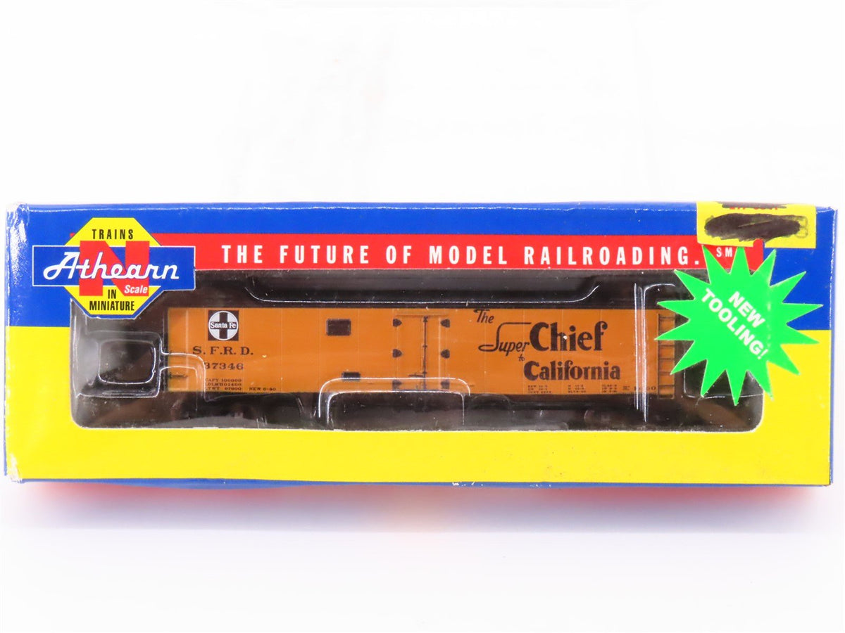 N Scale Athearn 11574 SFRD Santa Fe Railroad Super Chief 50&#39; Reefer #37346