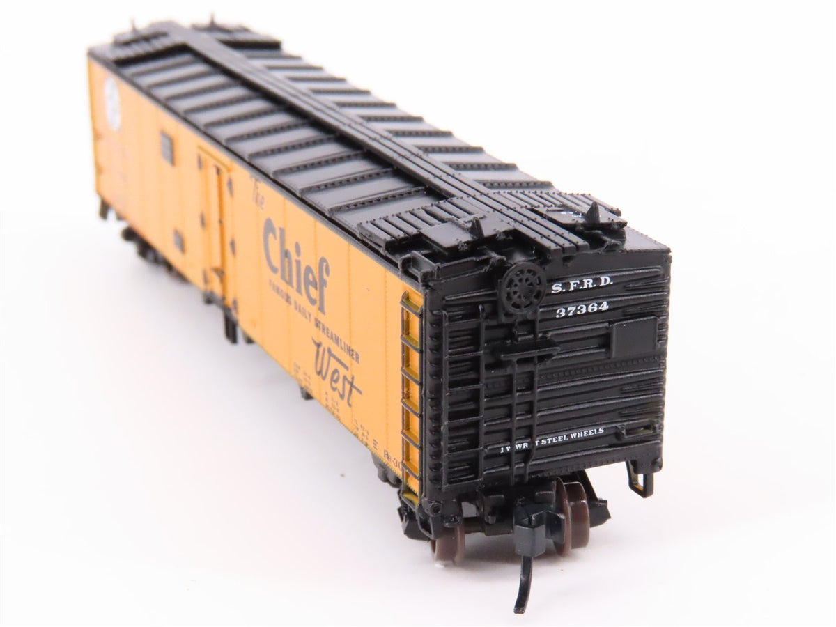 N Scale Athearn 11570 SFRD Santa Fe Railroad Chief 50&#39; Ice Bunker Reefer #37364