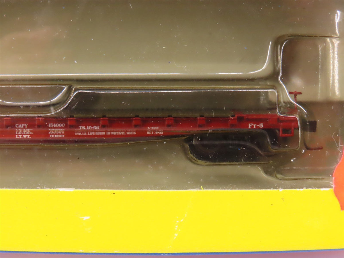 N Scale Athearn 10832 ATSF Santa Fe Railroad 53&#39; Flat Car #90238