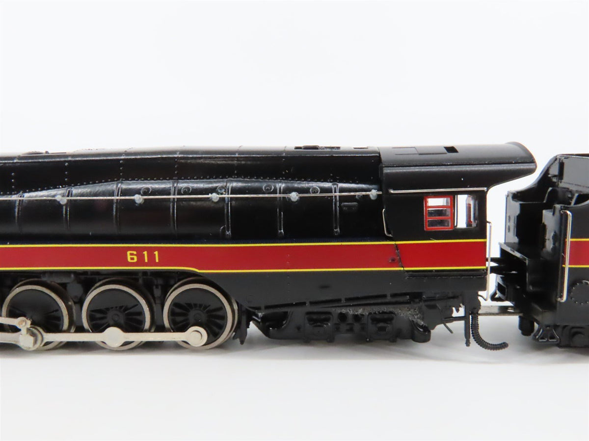 N Scale Bachmann Spectrum 82154 N&amp;W 4-8-4 Class J Steam #611 w/ Auxiliary Tender