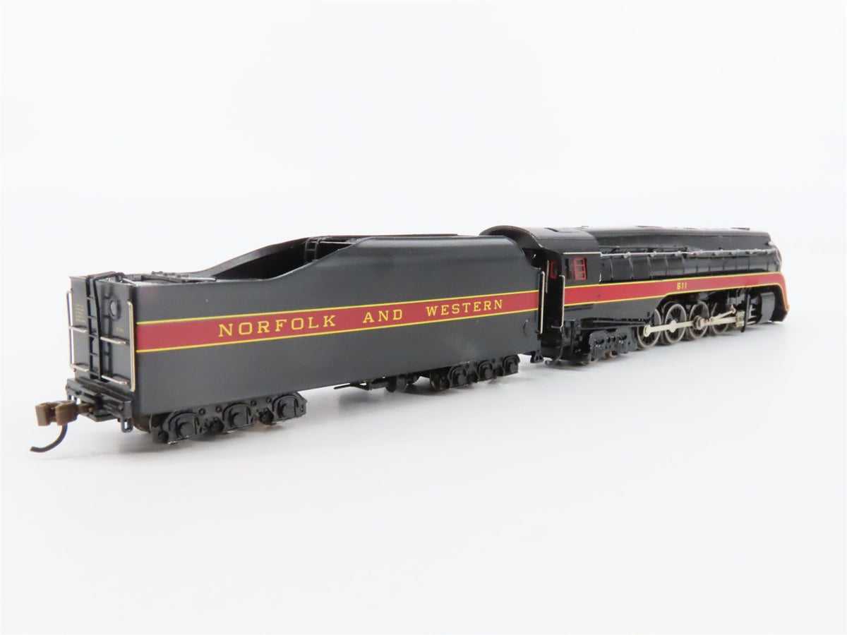 N Scale Bachmann Spectrum 82154 N&amp;W 4-8-4 Class J Steam #611 w/ Auxiliary Tender