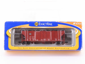 N Scale ExactRail EN-50604-3 ATSF Santa Fe Railroad 3-Bay Covered Hopper #301562