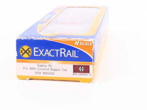 N Scale ExactRail EN-50604-3 ATSF Santa Fe Railroad 3-Bay Covered Hopper #301562