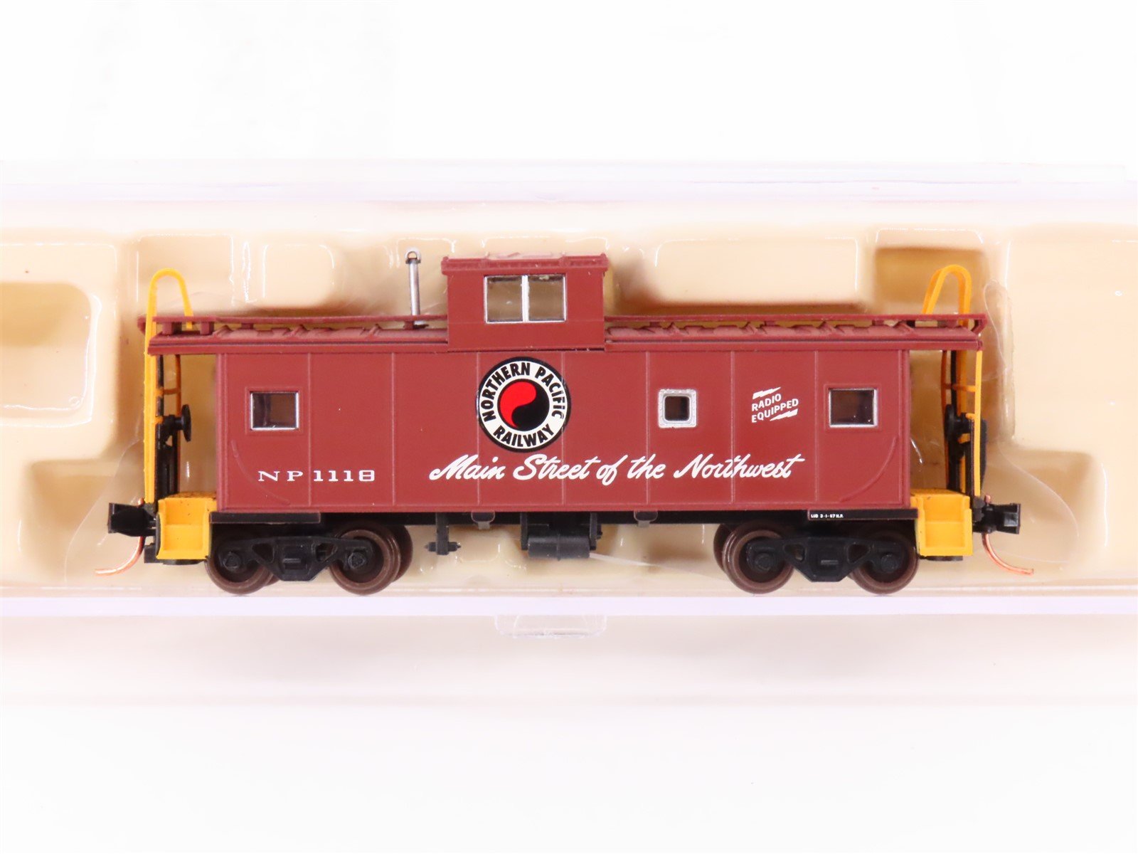 N Scale Atlas 43044 NP Northern Pacific Railroad Cupola Caboose #1118