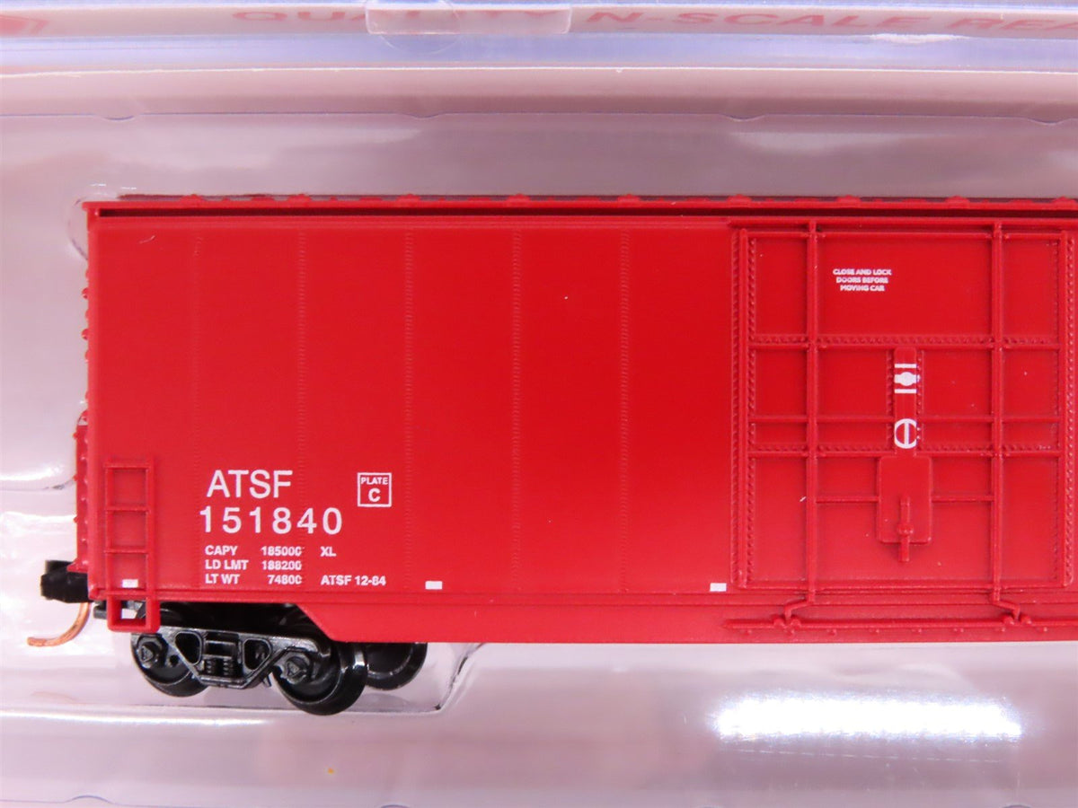 N Scale Roundhouse 89413 ATSF Santa Fe Railroad Single Door Box Cars 4-Pack