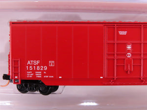 N Scale Roundhouse 89413 ATSF Santa Fe Railroad Single Door Box Cars 4-Pack