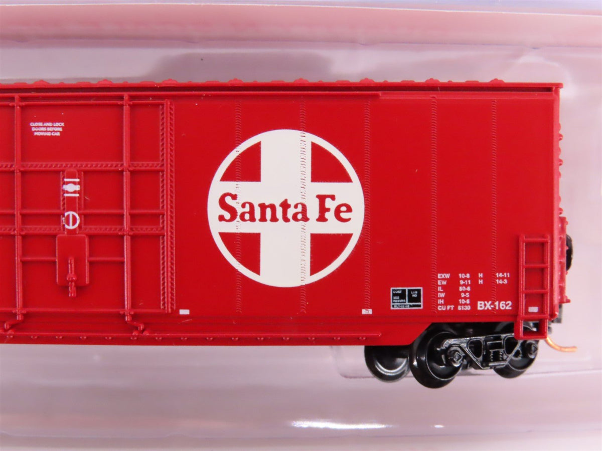 N Scale Roundhouse 89413 ATSF Santa Fe Railroad Single Door Box Cars 4-Pack