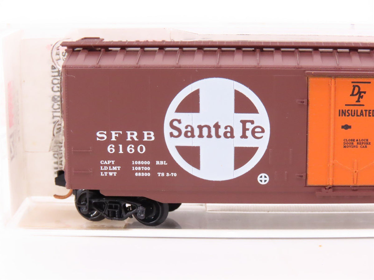 N Scale Micro-Trains MTL 32050/2 SFRB Santa Fe Railroad 50&#39; Box Car #6160