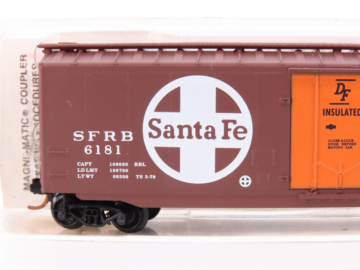 N Scale Micro-Trains MTL 32050/4 SFRB Santa Fe Railroad 50&#39; Box Car #6181