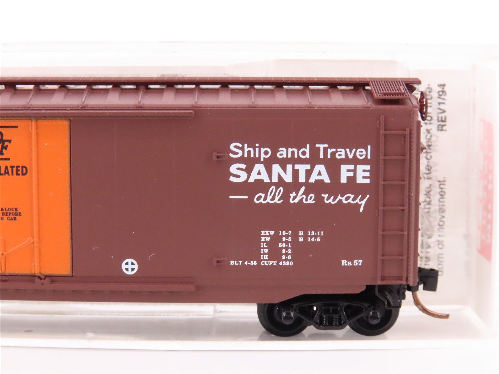 N Scale Micro-Trains MTL 32050/4 SFRB Santa Fe Railroad 50' Box Car #6181