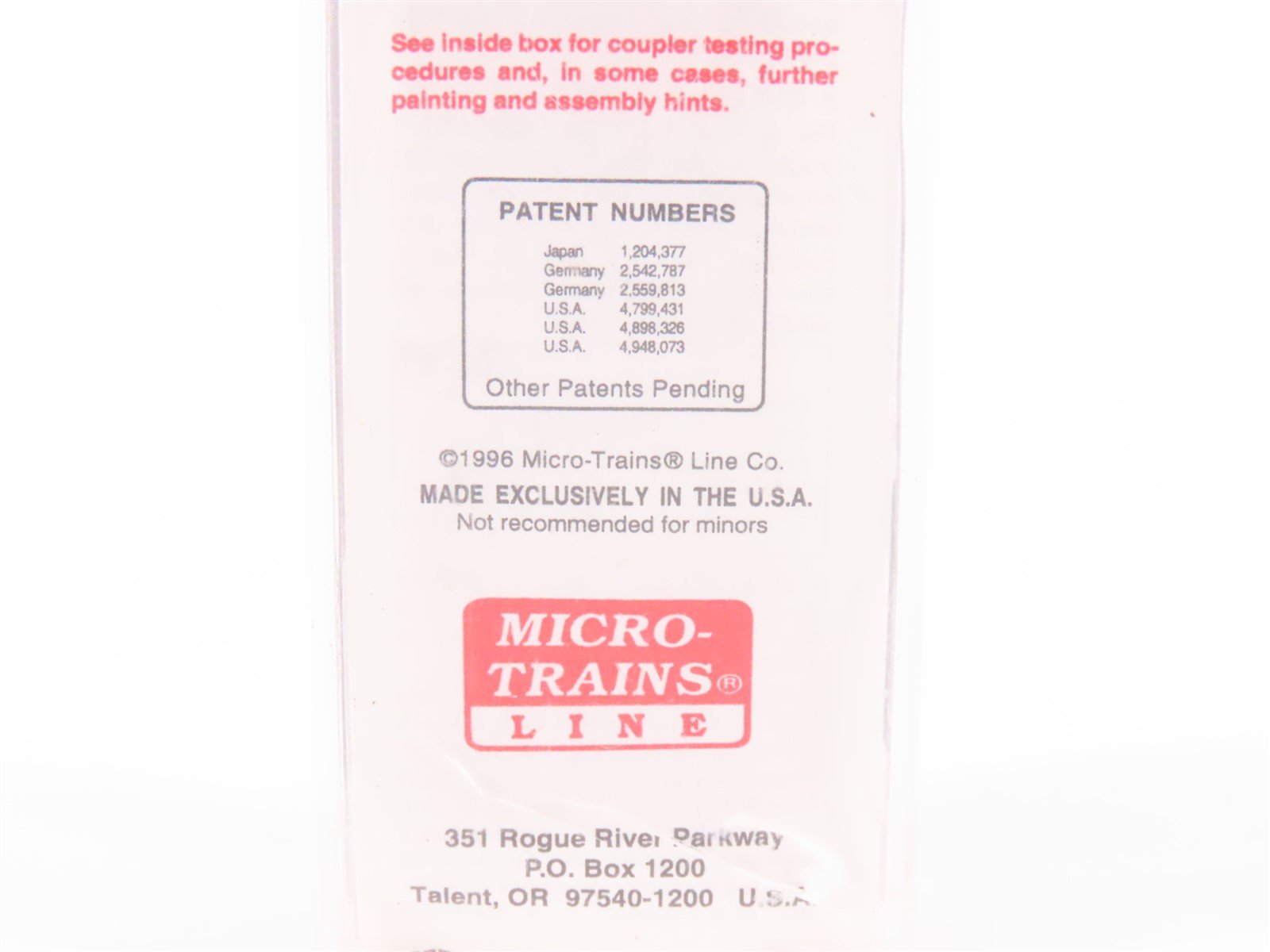 N Scale Micro-Trains MTL 32050/4 SFRB Santa Fe Railroad 50' Box Car #6181