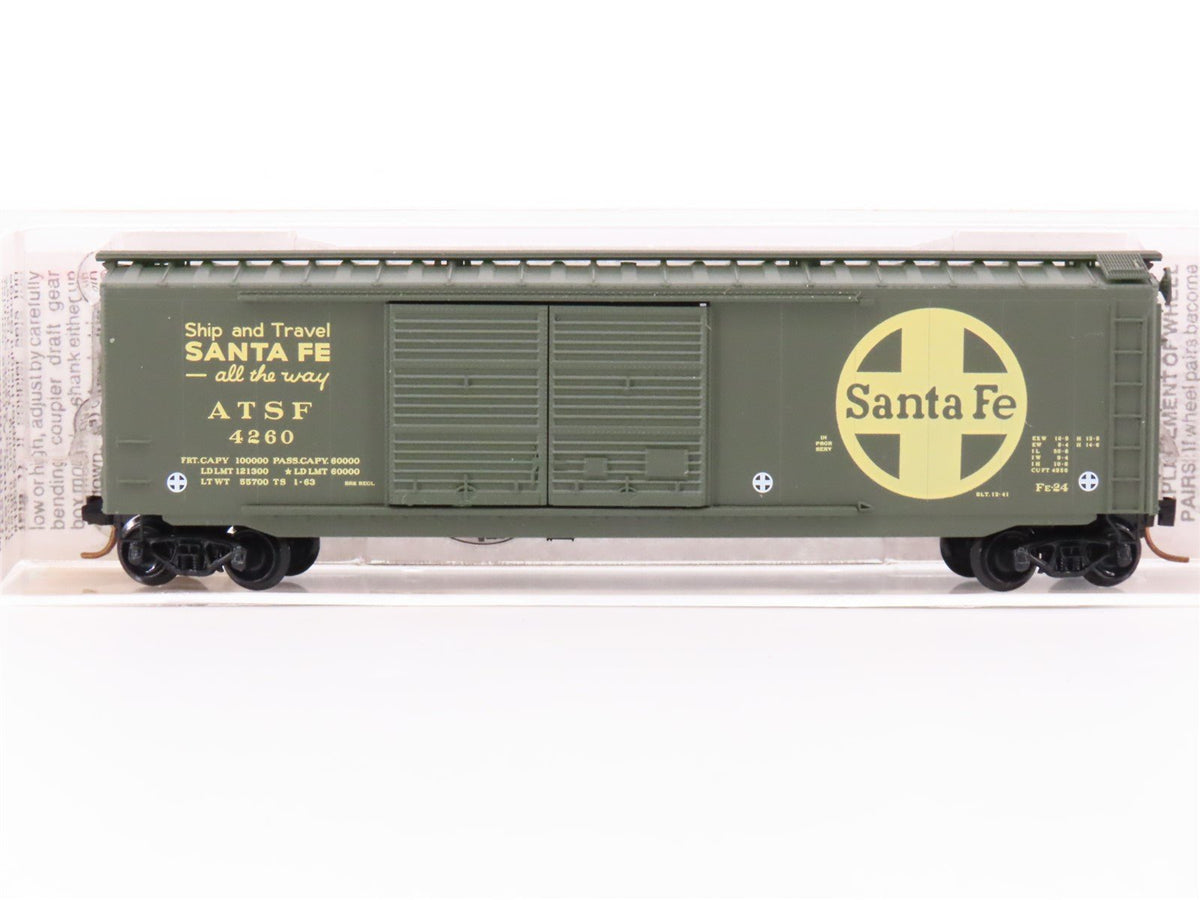 N Scale Micro-Trains MTL 34240 ATSF Santa Fe Railroad 50&#39; Box Car #4260