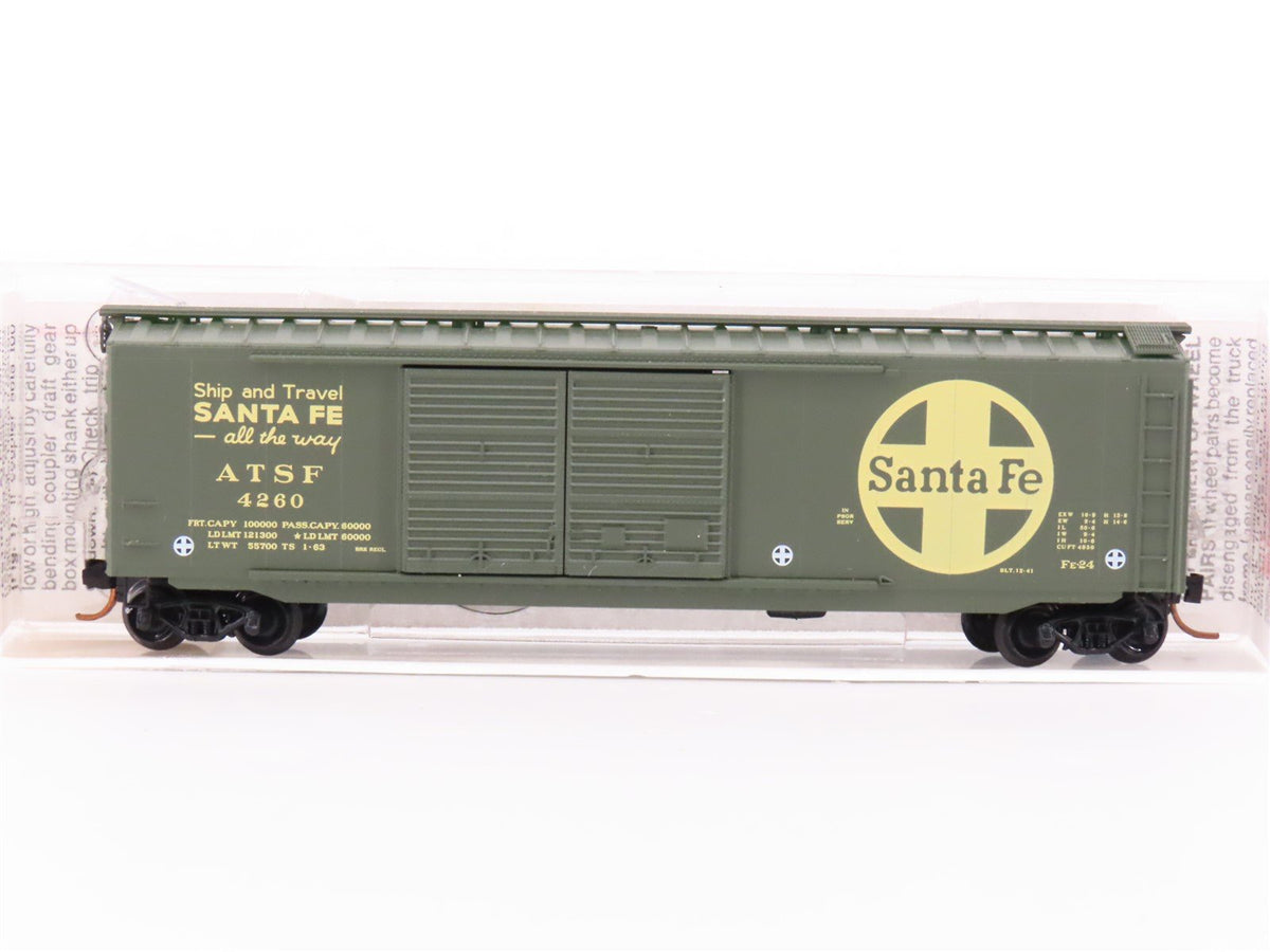 N Scale Micro-Trains MTL 34240 ATSF Santa Fe Railroad 50&#39; Box Car #4260