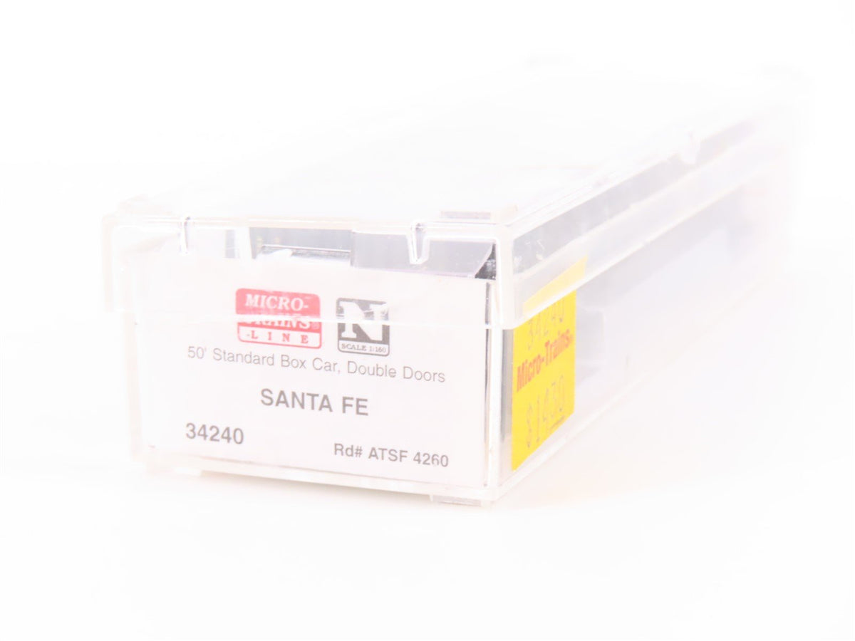 N Scale Micro-Trains MTL 34240 ATSF Santa Fe Railroad 50&#39; Box Car #4260