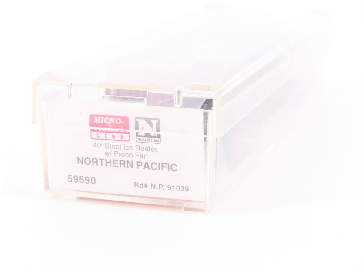 N Scale Micro-Trains MTL 59590 NP Northern Pacific Railroad 40&#39; Reefer #91039