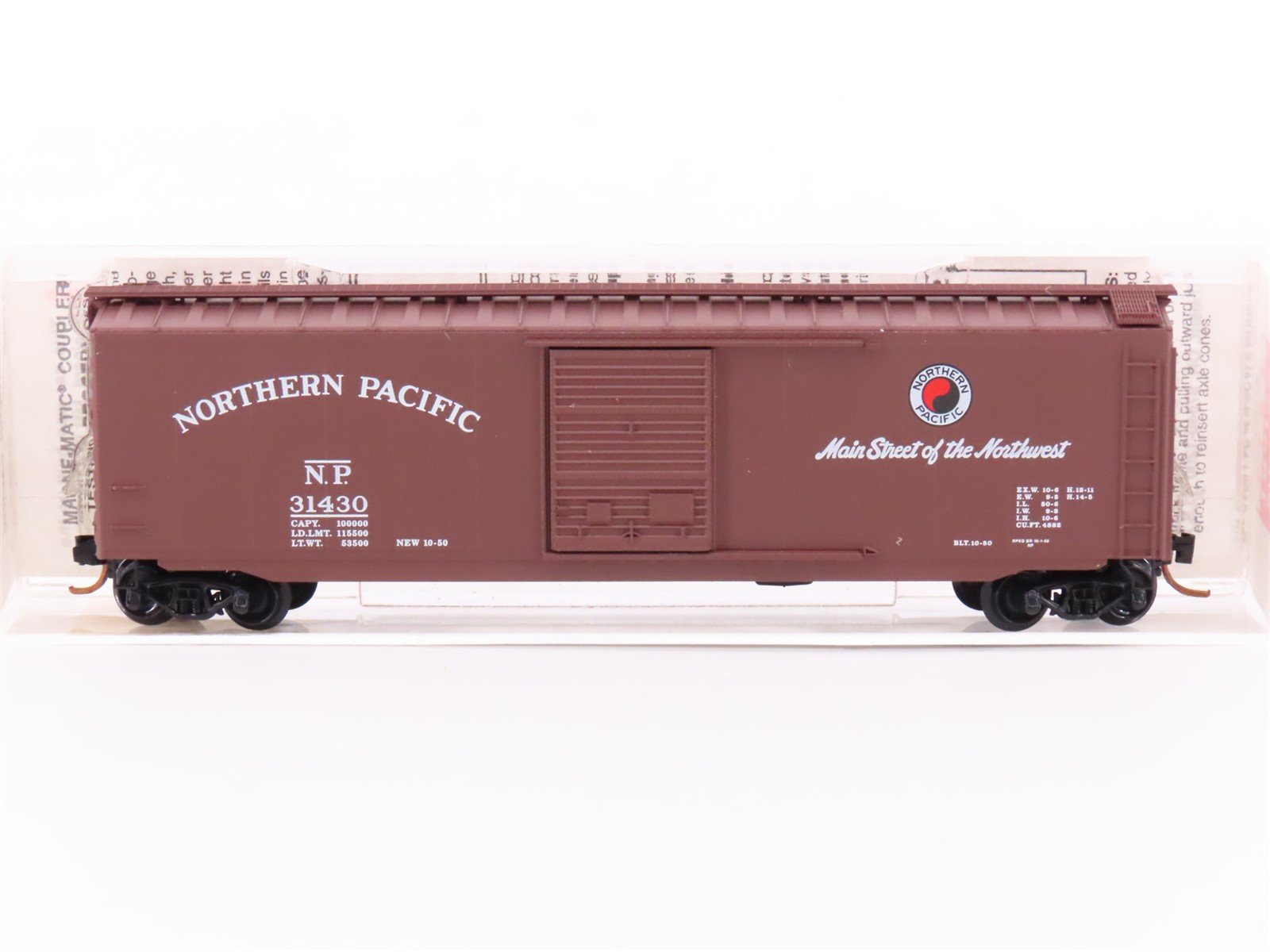 N Scale Micro-Trains MTL 31060 NP Northern Pacific Railroad 50' Box Car #31430