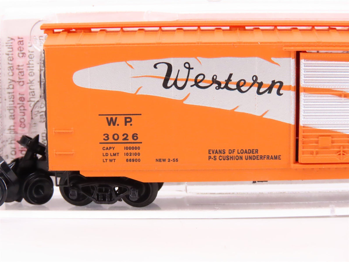 N Scale Micro-Trains MTL 03100290 WP Western Pacific Feather 50&#39; Box Car #3026