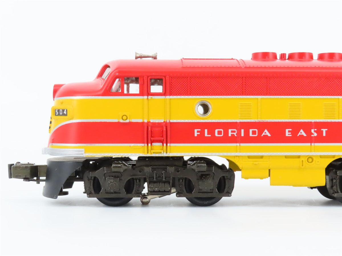 O Gauge 3-Rail MTH RK-2007LP FEC Florida East Coast F3A Diesel #504 UNPOWERED