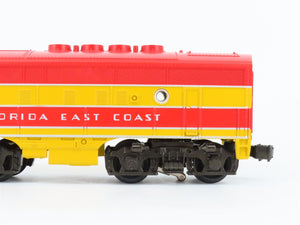 O Gauge 3-Rail MTH RK-2007LP FEC Florida East Coast F3A Diesel #504 UNPOWERED