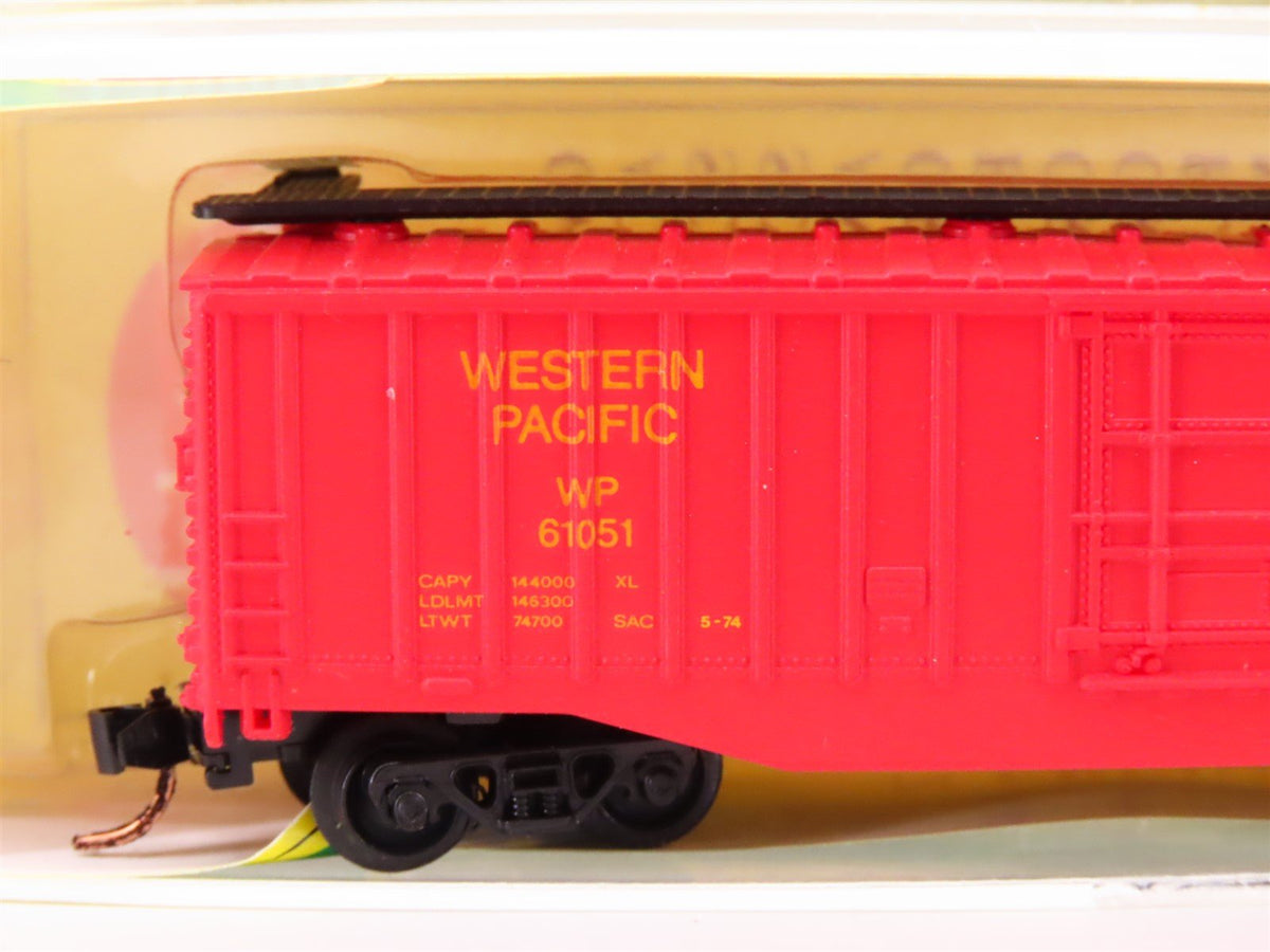 N Scale Model Power 3090 WP Western Pacific Railroad 50&#39; Box Car #61051