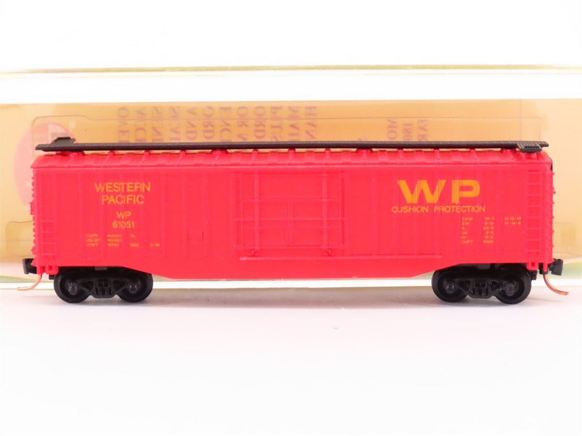 N Scale Model Power 3090 WP Western Pacific Railroad 50&#39; Box Car #61051