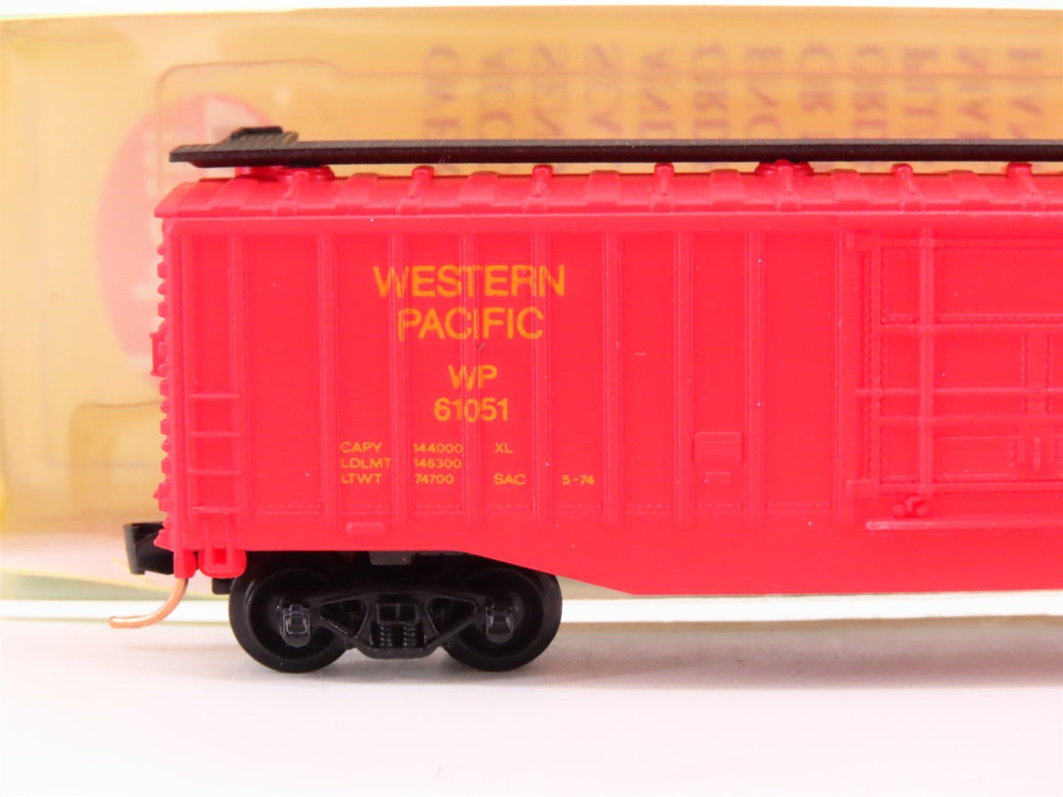 N Scale Model Power 3090 WP Western Pacific Railroad 50&#39; Box Car #61051