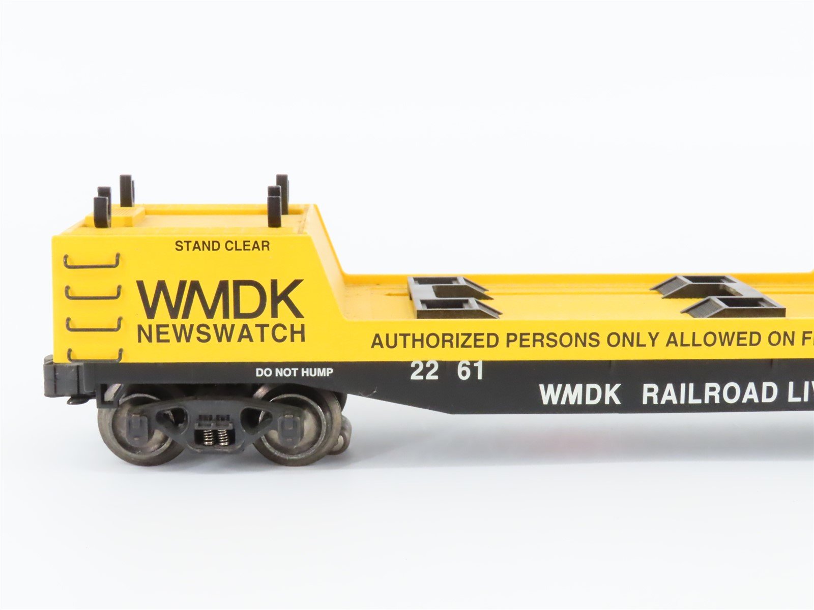 O Gauge 3-Rail K-Line K705-7401 WMDK TV Camera Flatcar #2261