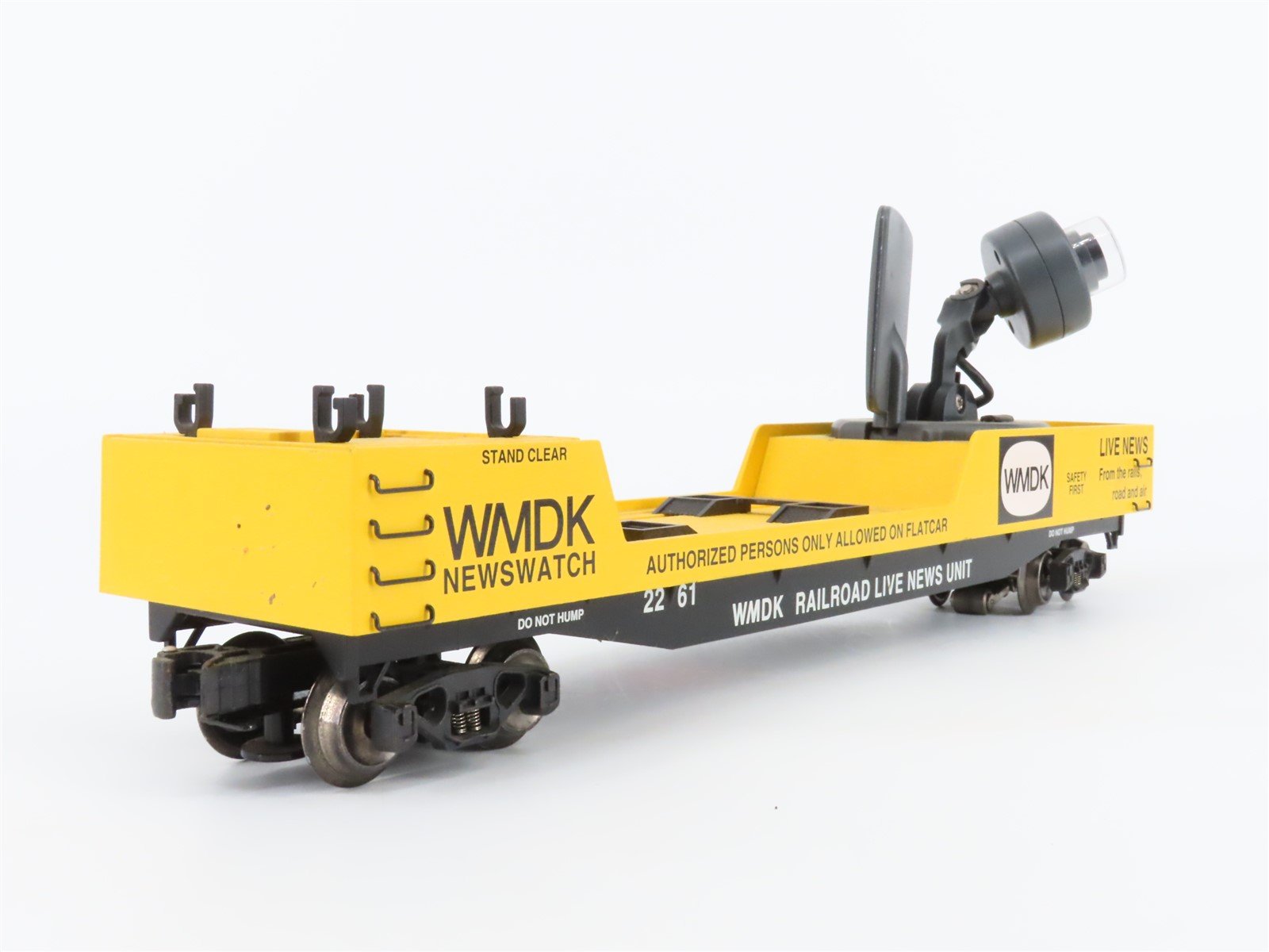 O Gauge 3-Rail K-Line K705-7401 WMDK TV Camera Flatcar #2261