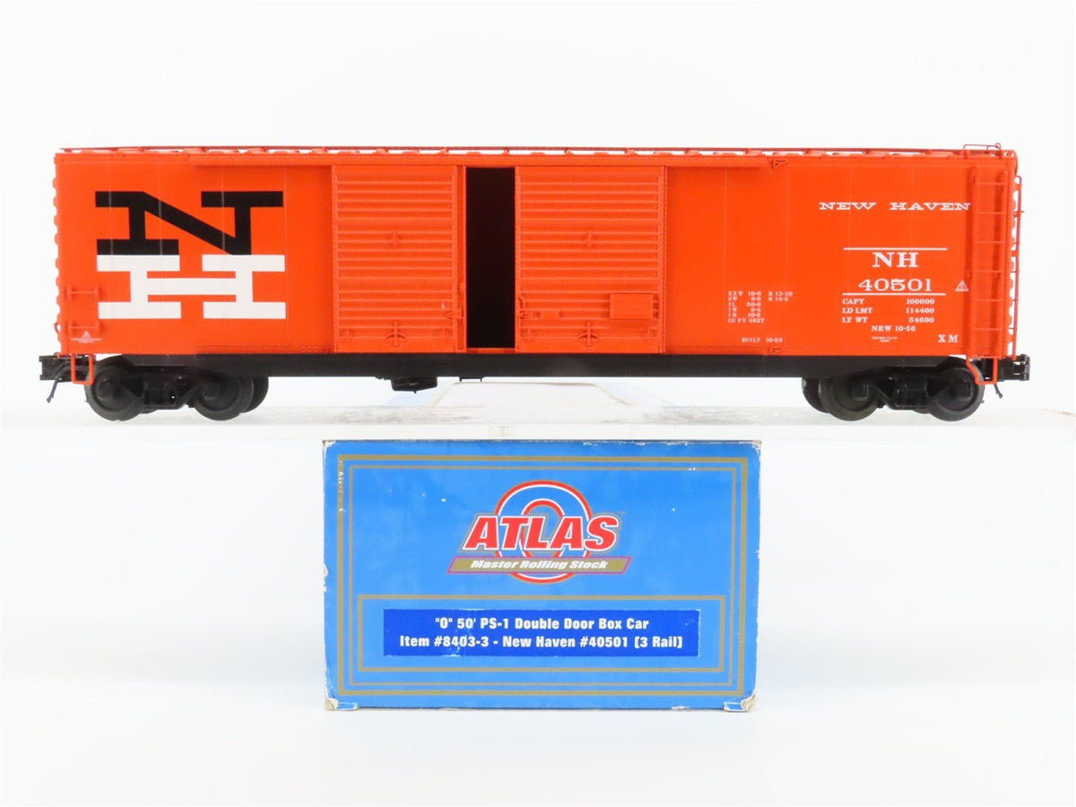 O Gauge 3-Rail Atlas 8403-3 NH New Haven PS-1 40&#39; Boxcar #40501