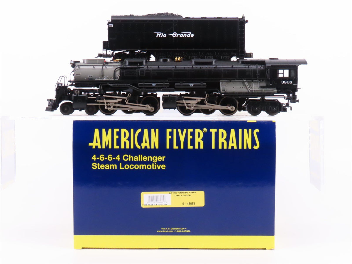 S Scale American Flyer 6-48085 D&amp;RGW 4-6-6-4 Challenger Steam w/ LEGACY &amp; Sound