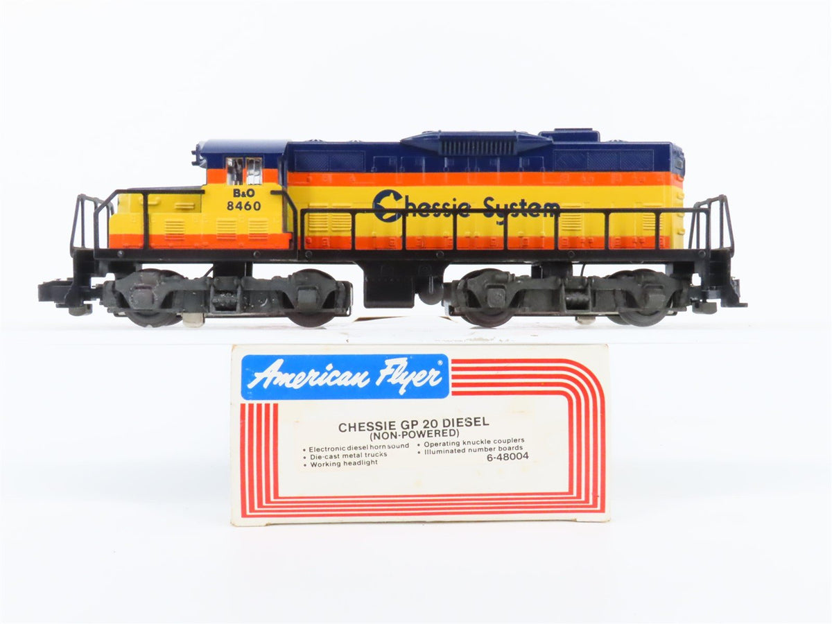 S Scale American Flyer 6-48004 B&amp;O Chessie GP20 Diesel Loco #8460 Unpowered