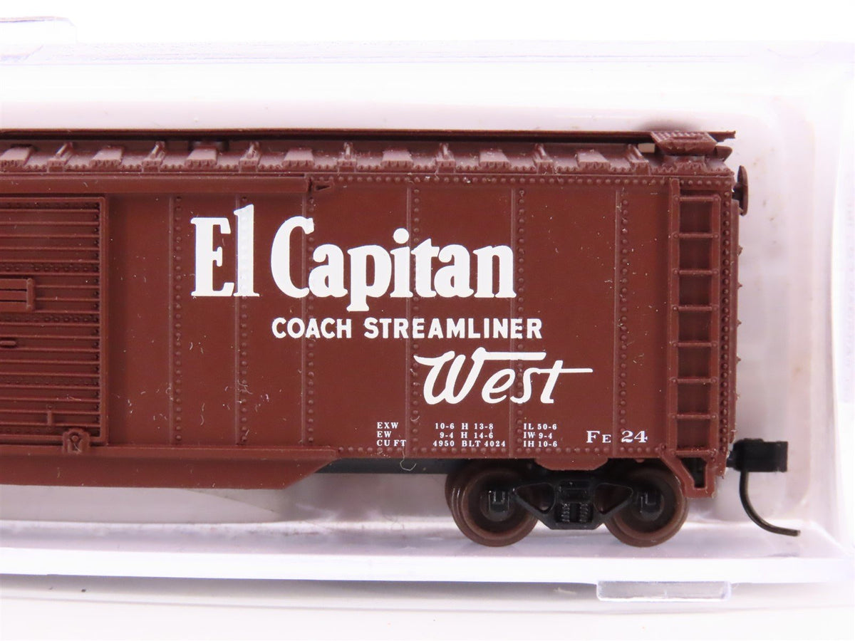 N Scale Atlas 36273 ATSF Santa Fe El Capitan 50&#39; Double Door Box Car #10338