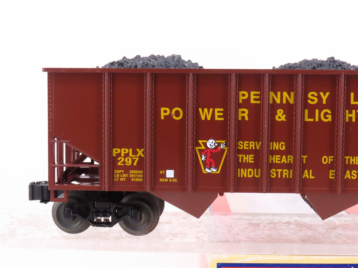 O Gauge 3-Rail Lionel 6-16813 PPLX Pennsylvania Power &amp; Light 3-Bay Hopper #297