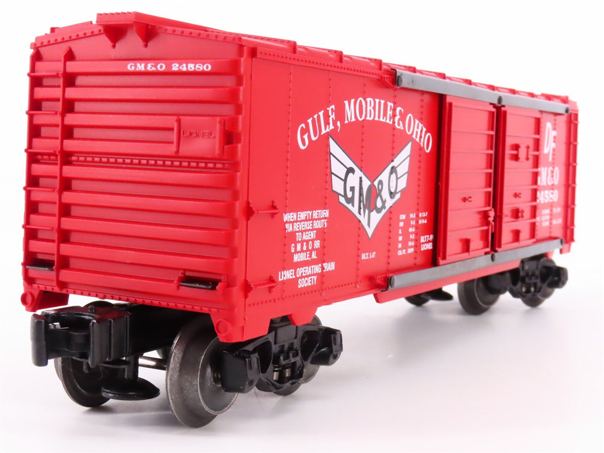 O Gauge 3-Rail Lionel 6-52162 GM&amp;O Gulf Mobile &amp; Ohio Double Door Box Car #24580