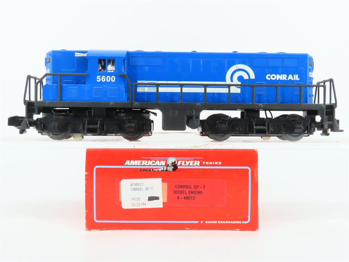 S Scale American Flyer 6-48013 CR Conrail GP9 Diesel Locomotive #5600