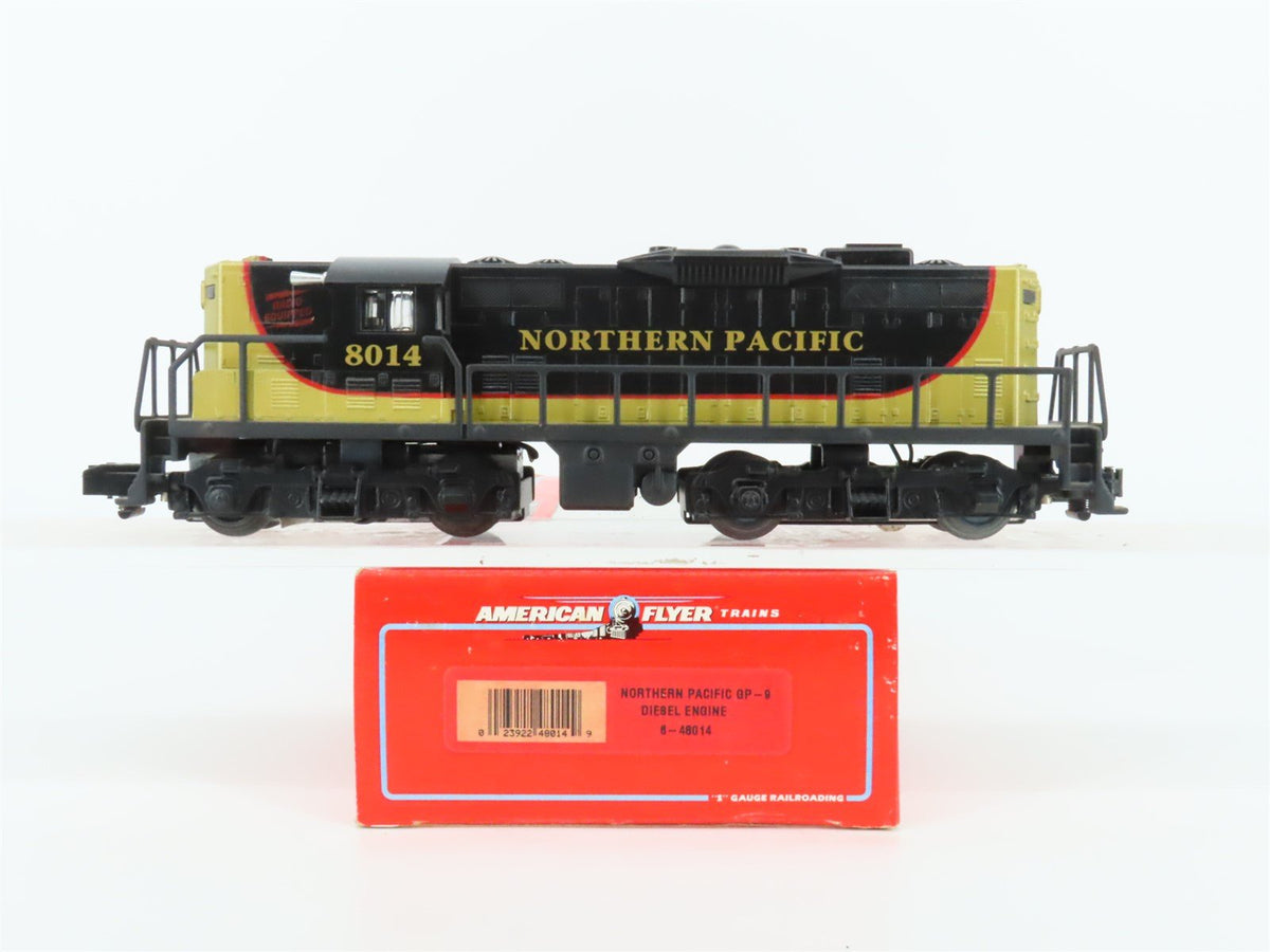 S Scale American Flyer 6-48014 NP Northern Pacific GP9 Diesel Locomotive #8014