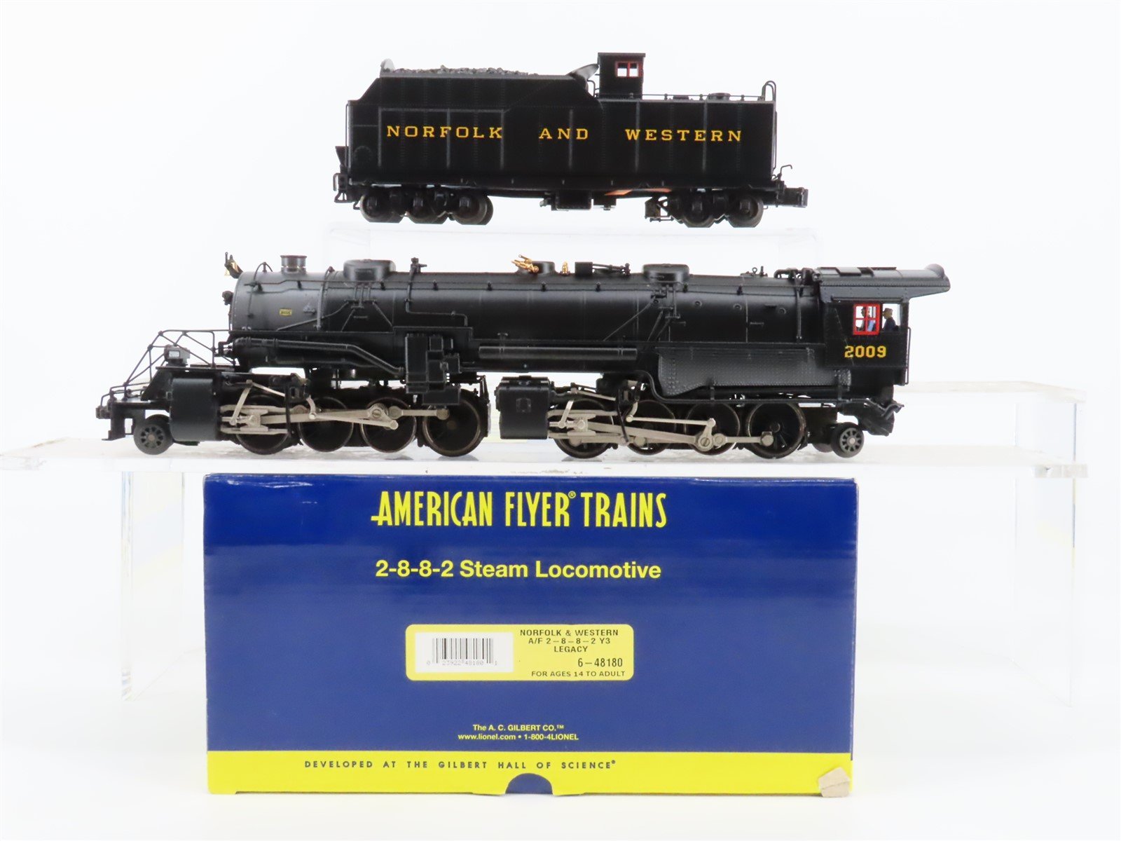 S American Flyer 6-48180 N&W Norfolk & Western 2-8-8-2 Y3 Steam w/LEGACY & Sound