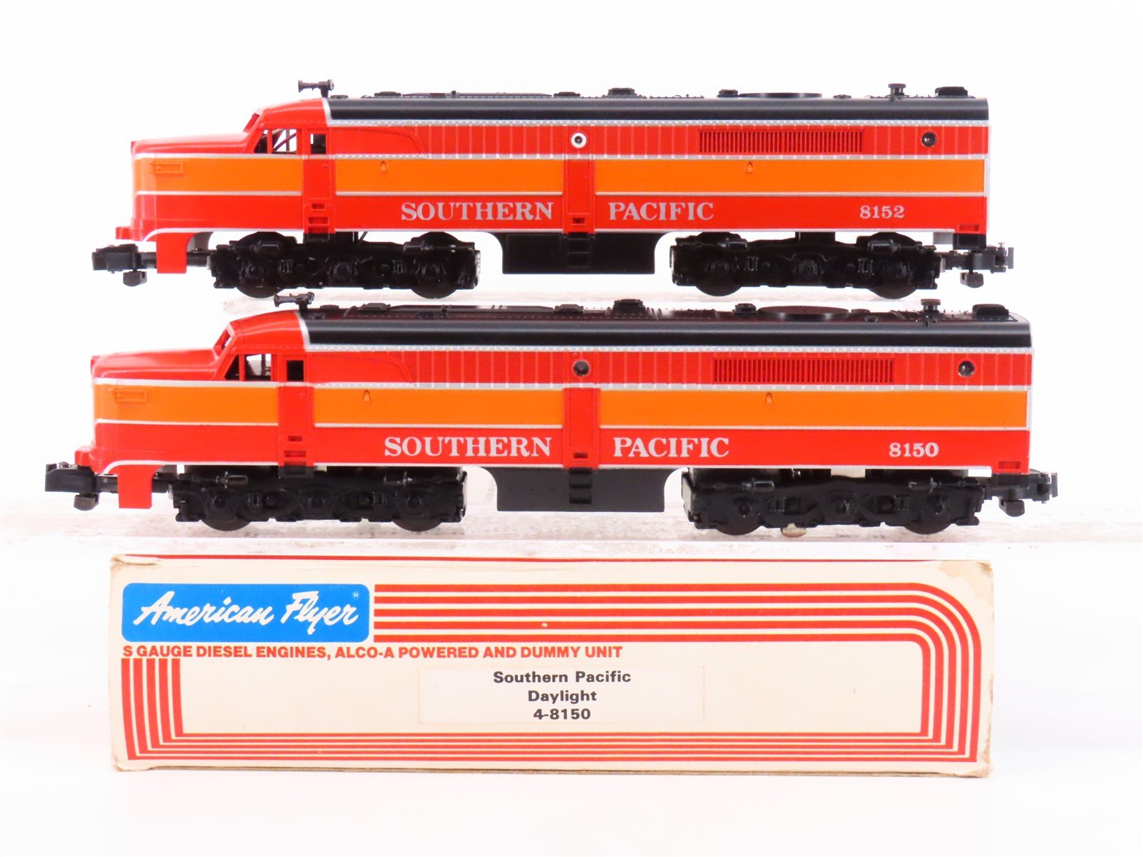 S Scale American Flyer 4-8150 SP Railway PA-1/PA-1 Diesel Locomotive Set