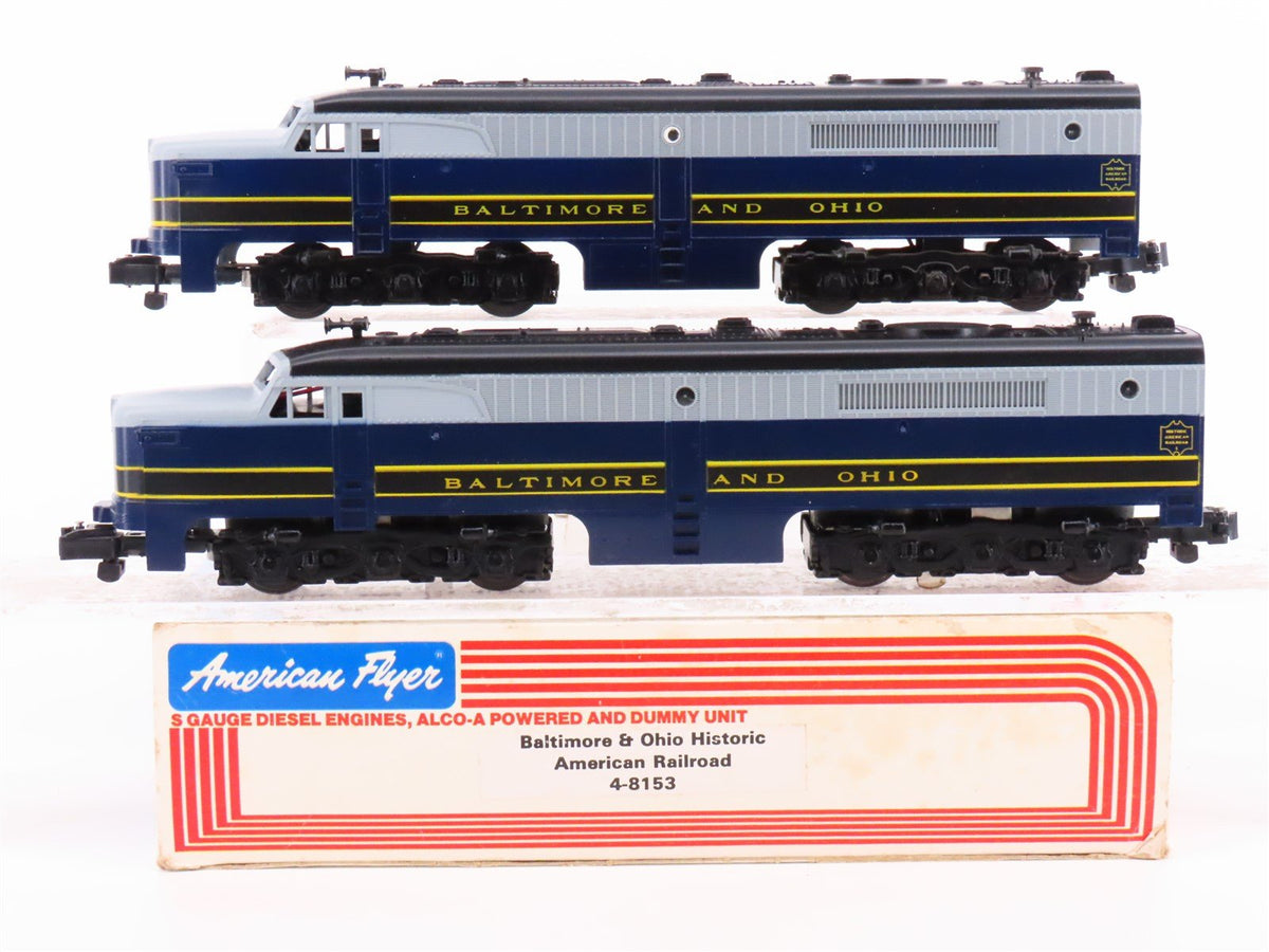 S Scale American Flyer 4-8153 B&amp;O Railway PA-1/PA-1 Diesel Locomotive Set