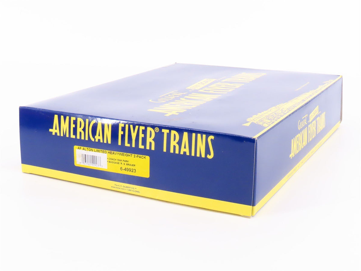 S Scale American Flyer 6-49923 Alton Limited Heavyweight Passenger 2-Car Set